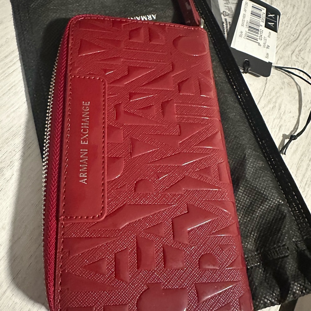 Armani Exchange Bold Red Wallet